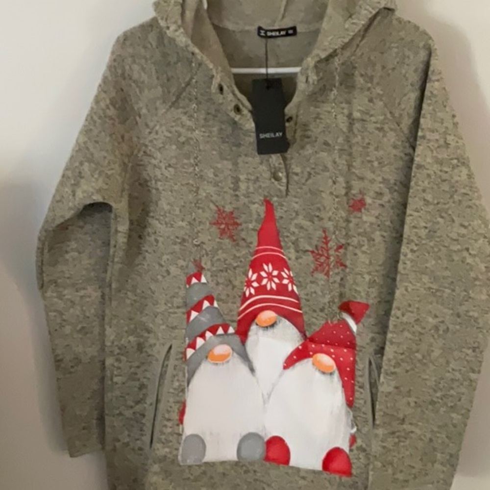 SHEILAY Holiday Hooded Sweatshirt